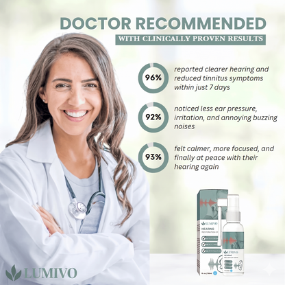 LUMIVO™ | Restore hearing and reduce tinnitus by up to 94% within the first week!