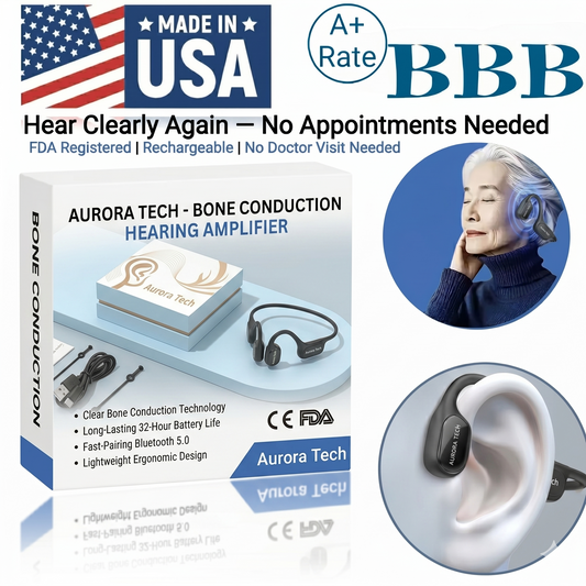 🔥Limited-Time Holiday Offer🔥 Aurora Tech™ X1 Bone Conduction Hearing Aid: Rediscover the Joy of Clear Sound