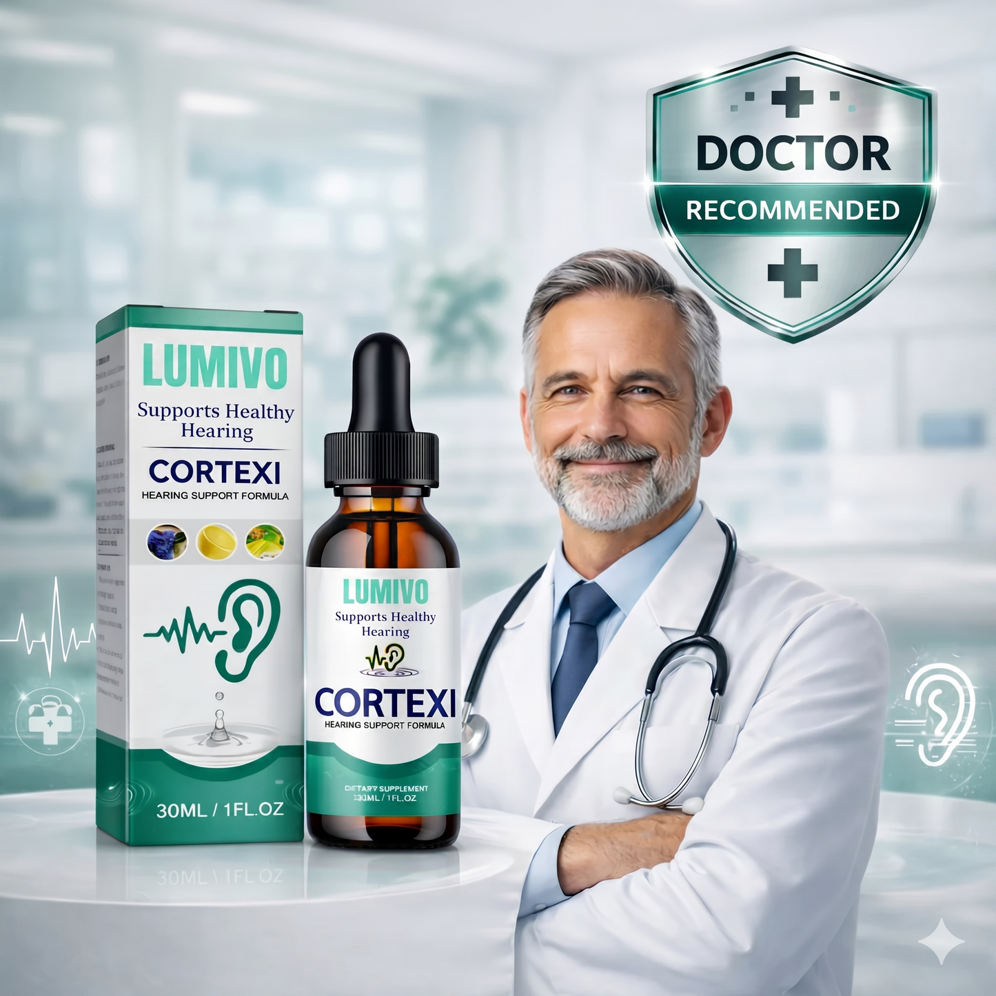 LUMIVO Tinnitus Ear Drops for Clear Ears and Ultimate Comfort – Unlock Instant Relief from Tinnitus and Ear Discomfort🎶
